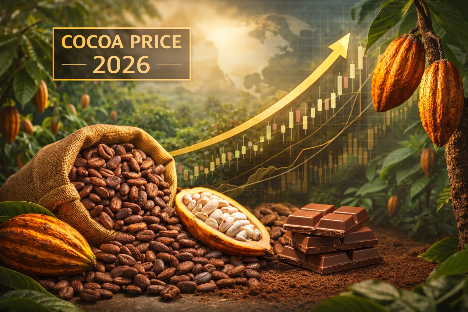 توقعات سعر الكاكاو 2026 | تحليل الأسعار والعوامل المؤثرة